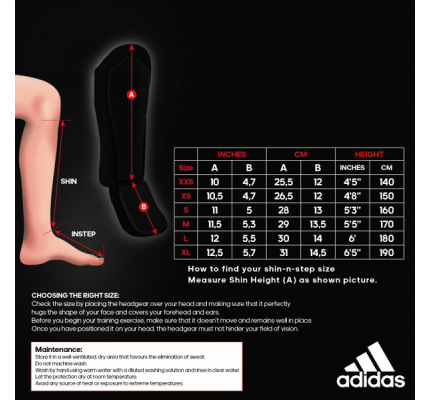 scheenbeschermer-maattabel