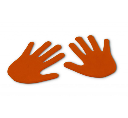 vloermarkering-handen-oranje